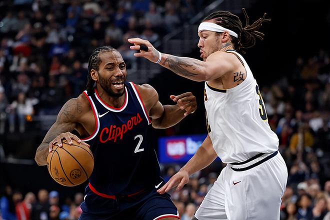 NBA 季后赛快船胜掘金追平总比分 伦纳德表现出色