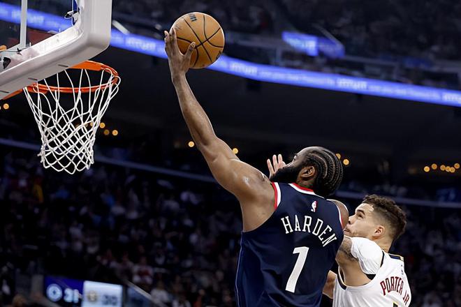 NBA 季后赛快船胜掘金追平总比分，哈登状态提升数据全面