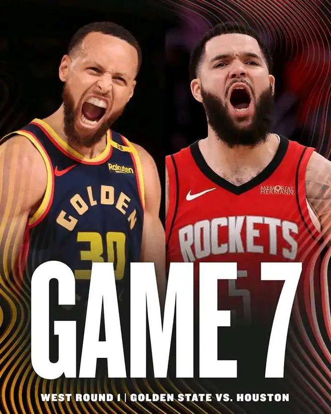 哇塞！NBA 季后赛西部首轮第六场，勇士主场迎火箭激战首节