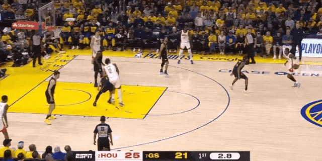 NBA季后赛首轮西部第六场：火箭客场胜勇士 系列赛拖入抢七