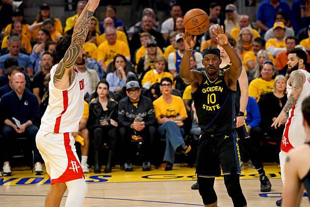 NBA季后赛火箭胜勇士扳平总比分，吉米-巴特勒表现糟糕