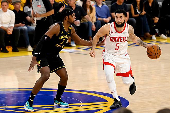 NBA 季后赛火箭胜勇士扳平总比分，范弗利特强势砍下准三双