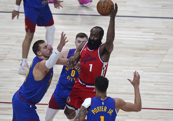 5月4日NBA季后赛第一场抢七：掘金胜快船晋级次轮将战雷霆