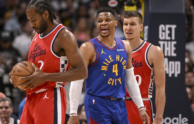 5月4日NBA季后赛抢七：掘金淘汰快船晋级，哈登下半场一分未得