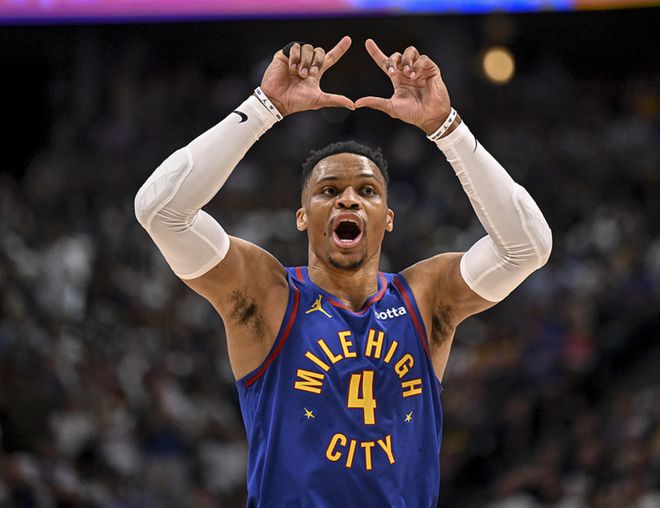 2025年5月4日掘金快船抢七大战，威少创惊人NBA纪录