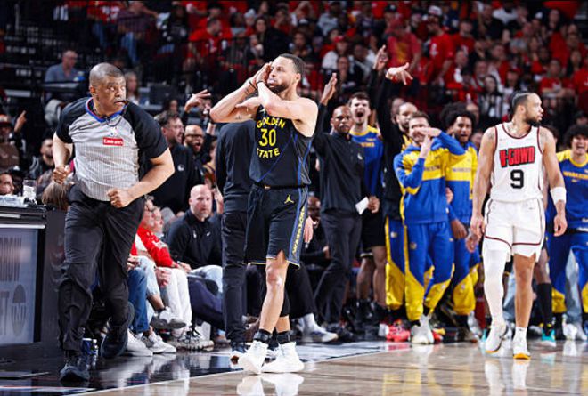 5月5日NBA季后赛西部首轮抢七，勇士黑七淘汰火箭创多项纪录