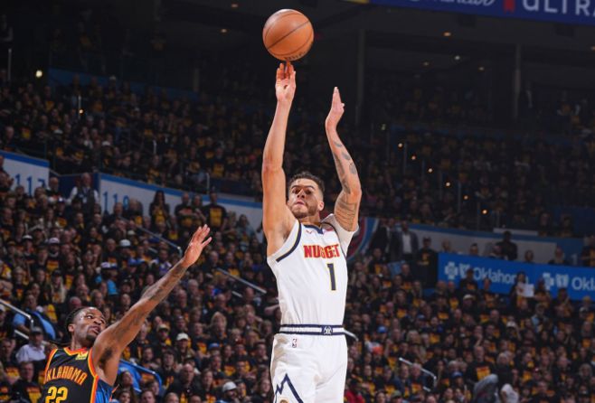 NBA 西部半决赛掘金胜雷霆获开门红，小迈克尔-波特表现低迷
