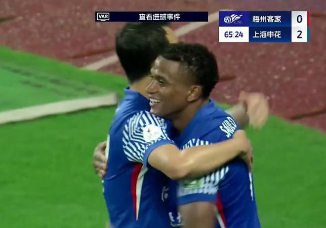 中超第11轮梅州客家vs上海申花：米内罗梦游后爆发，申花客场3-1取胜