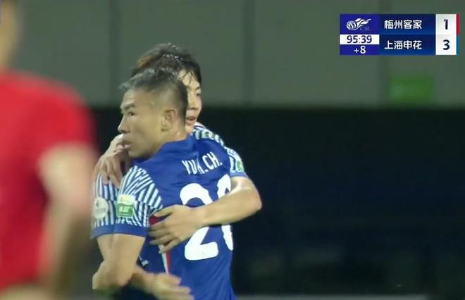 中超第11轮梅州客家vs上海申花：米内罗梦游后爆发，申花客场3-1取胜