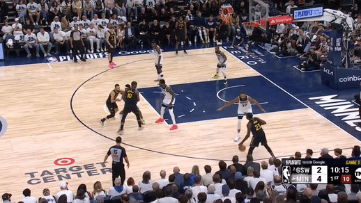 5月7日NBA季后赛西部半决赛G1：森林狼主场惜败勇士大比分0-1落后