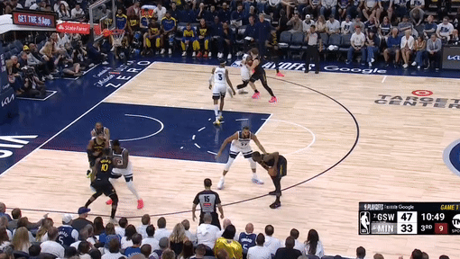 5月7日NBA季后赛西部半决赛G1：森林狼主场惜败勇士大比分0-1落后