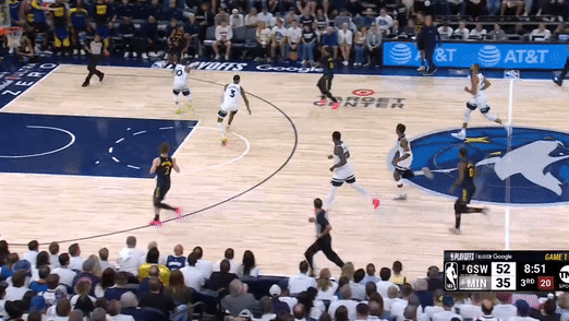 5月7日NBA季后赛西部半决赛G1：森林狼主场惜败勇士大比分0-1落后