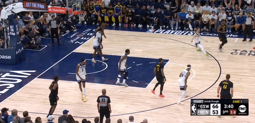 5月7日NBA季后赛西部半决赛G1：森林狼主场惜败勇士大比分0-1落后