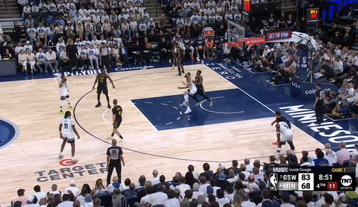 5月7日NBA季后赛西部半决赛G1：森林狼主场惜败勇士大比分0-1落后