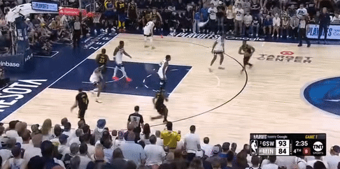 5月7日NBA季后赛西部半决赛G1：森林狼主场惜败勇士大比分0-1落后