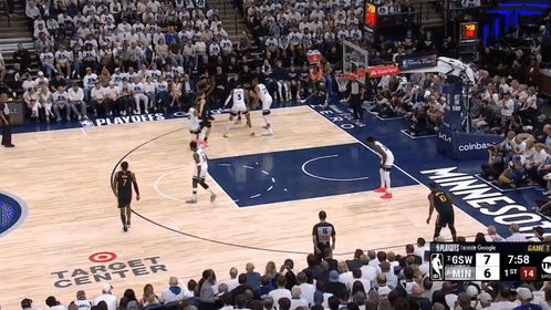 5月7日NBA季后赛西部半决赛G1：森林狼主场惜败勇士大比分0-1落后