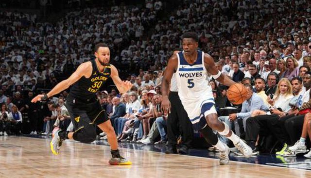 5月7日NBA季后赛西部半决赛：森林狼vs勇士，库里伤退勇士先下一城
