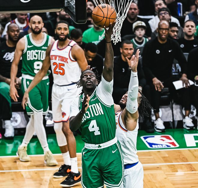5月8日NBA季后赛次轮G2：尼克斯险胜凯尔特人2-0领先