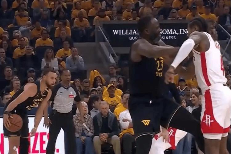 今日NBA季后赛西部半决赛G2：追梦格林左臂击头再领技犯，勇士前景蒙阴