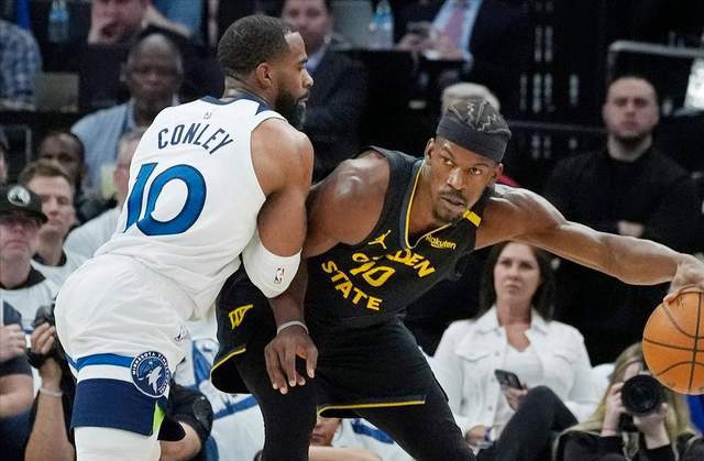 NBA季后赛次轮勇士VS森林狼第2场，库里伤缺勇士客场艰难应战