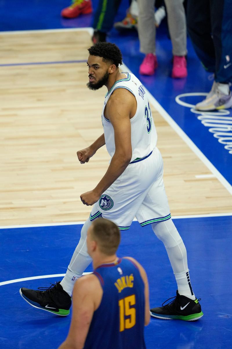 5月9日NBA季后赛西部焦点战：森林狼主场大比分胜勇士扳平系列赛