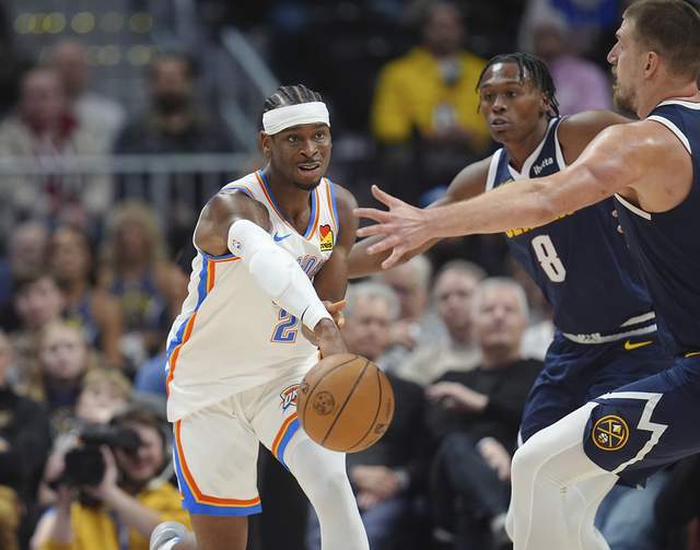 NBA 季后赛掘金主场 1 加时险胜雷霆 2-1 领先，比赛过程扣人心弦