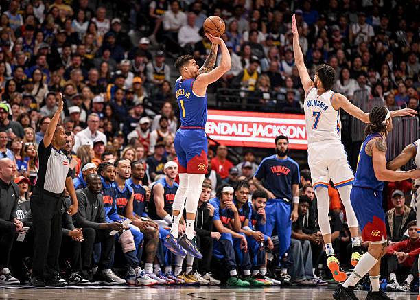 NBA西部半决赛G3：掘金胜雷霆，小迈克尔-波特状态大反弹