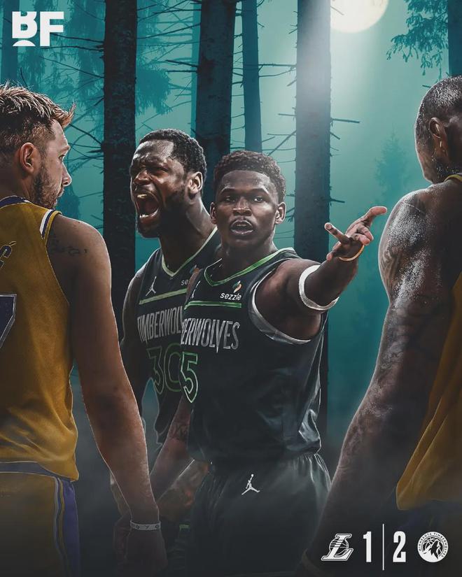 NBA季后赛G3前瞻：森林狼主场迎战湖人，1比1后湖人G3十连胜纪录能否延续？