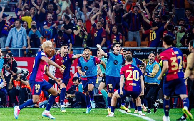 巴萨3-2绝杀皇马夺国王杯冠军 姆巴佩破门难救主 孔德加时绝杀