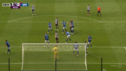 英超第34轮战报：纽卡斯尔3-0大胜伊普斯维奇，争5大战白热化