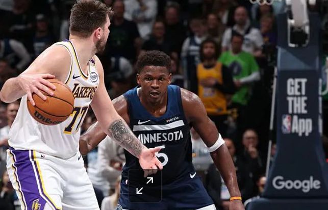 4月28日NBA季后赛湖人森林狼首轮G4战，G3东契奇低迷詹姆斯高光难救主